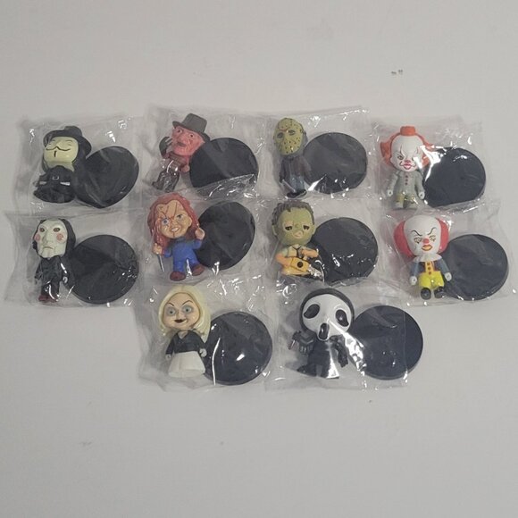 10 Horror Slasher Thriller Psycho Killer Movie Collectable Miniature Figures - Picture 2 of 16